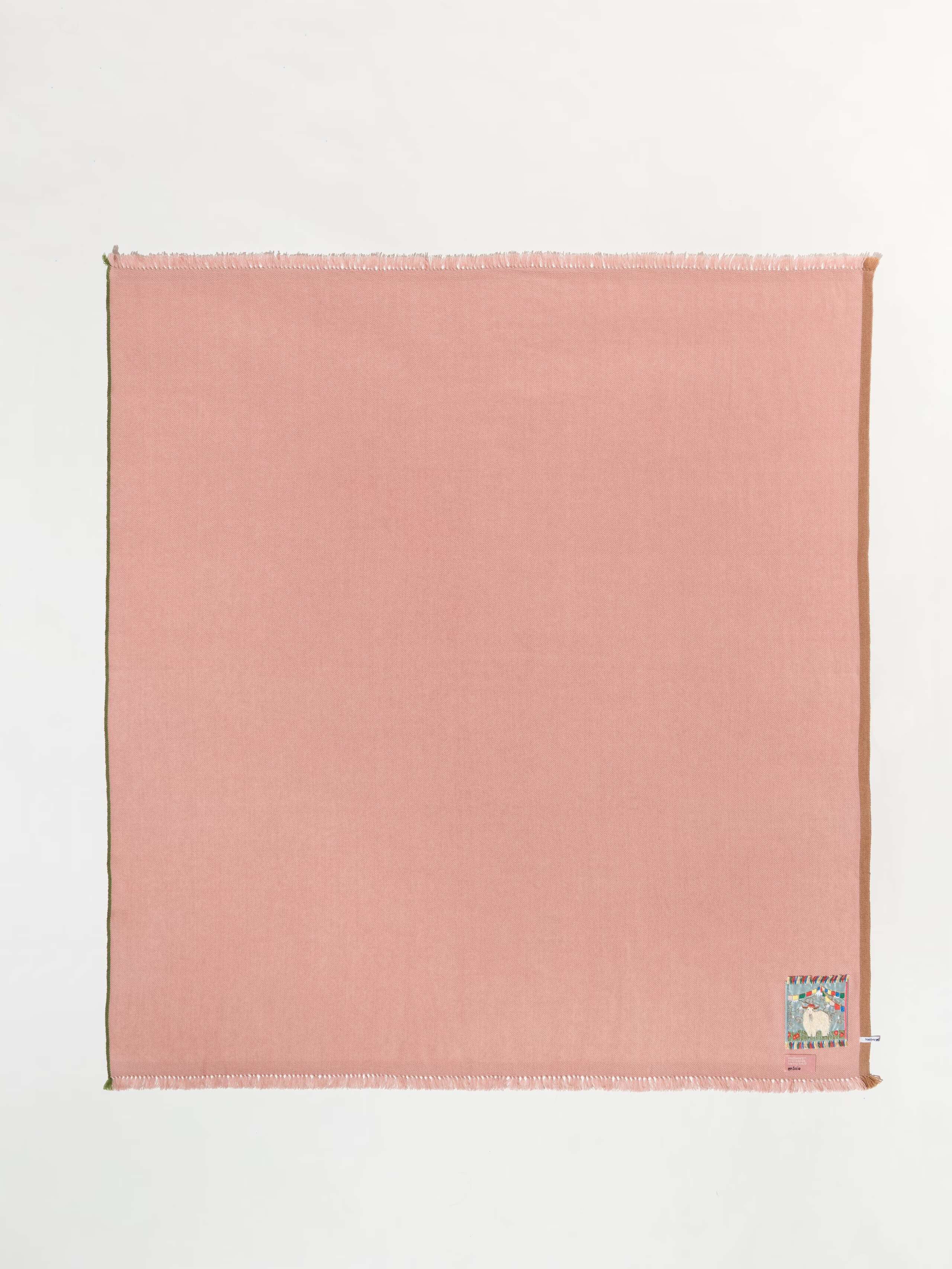 Picture of a rose cashmere stole