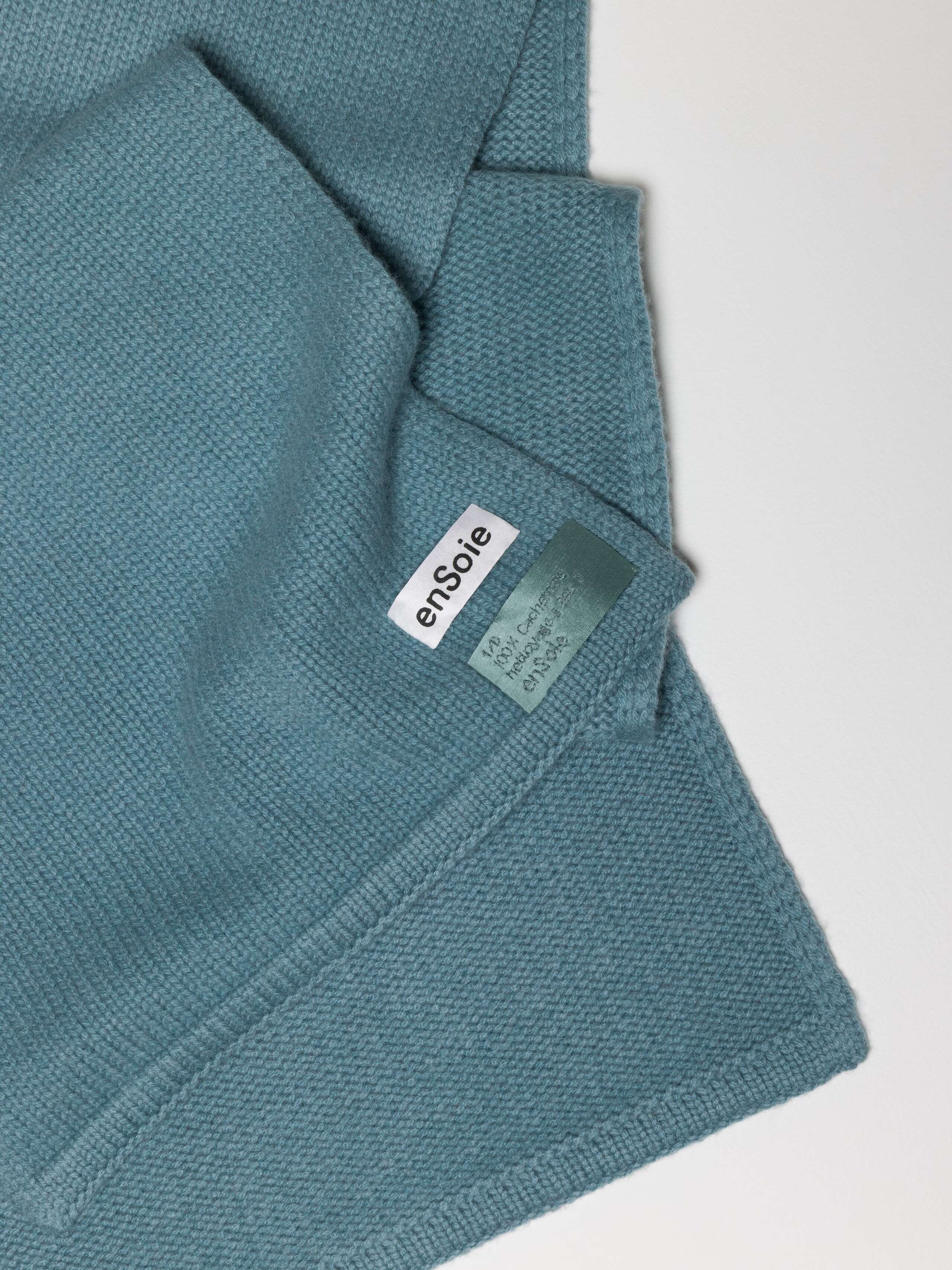 Glacier Lake Knitted cashmere scarf