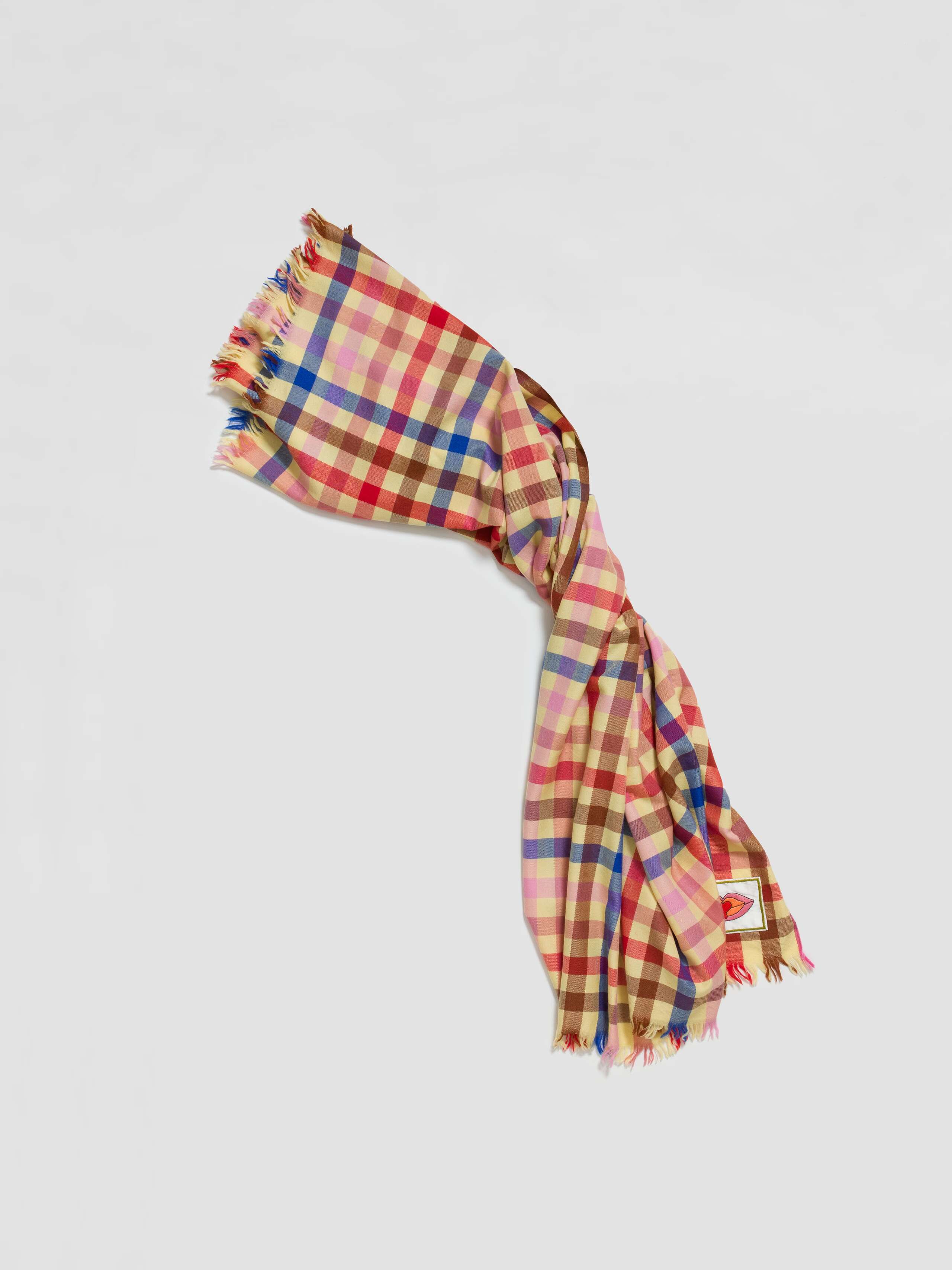 Saga 130 Wool scarf Nevada Winter check
