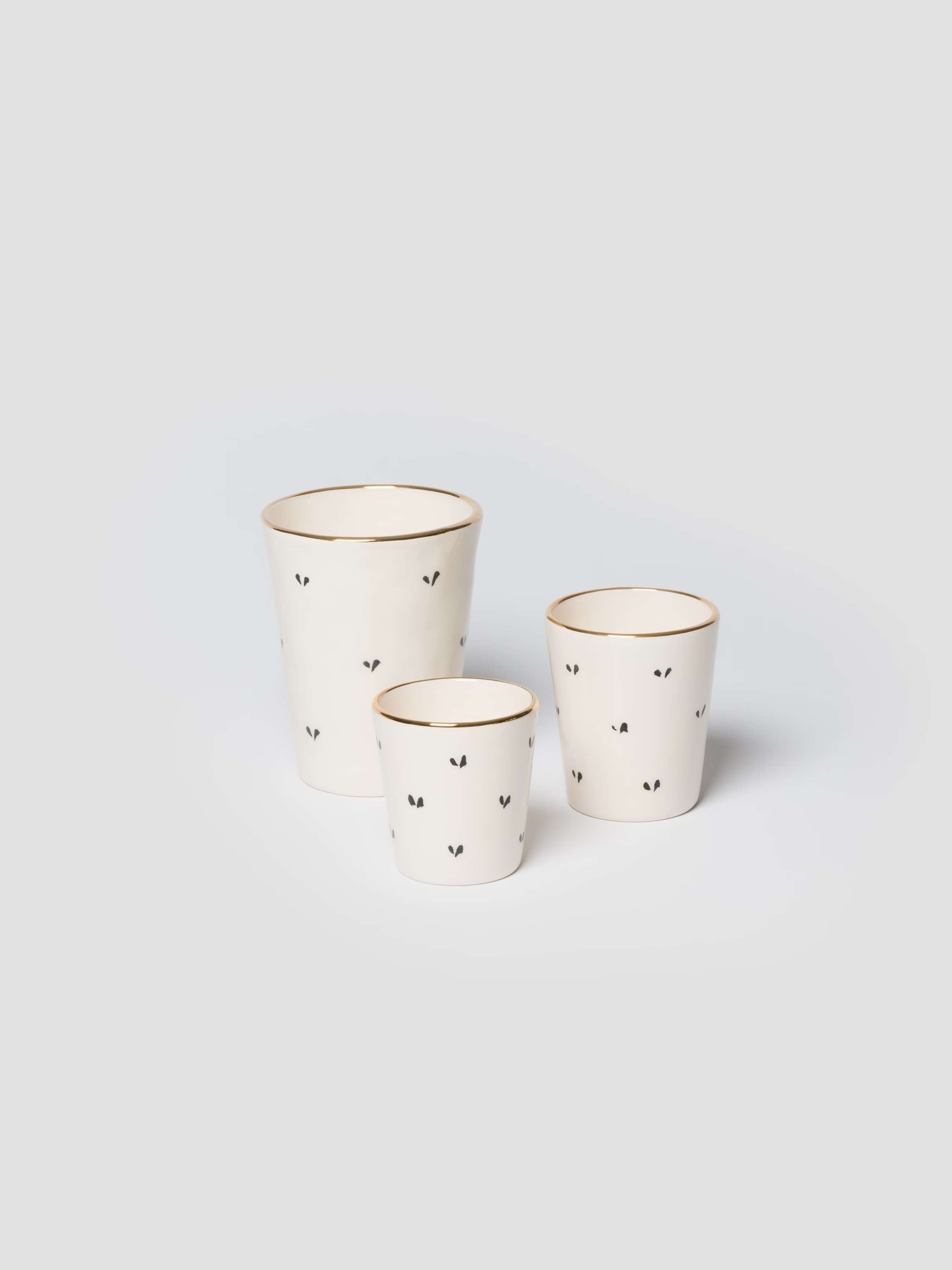 Sourire Cup Ermine pattern in three sizes