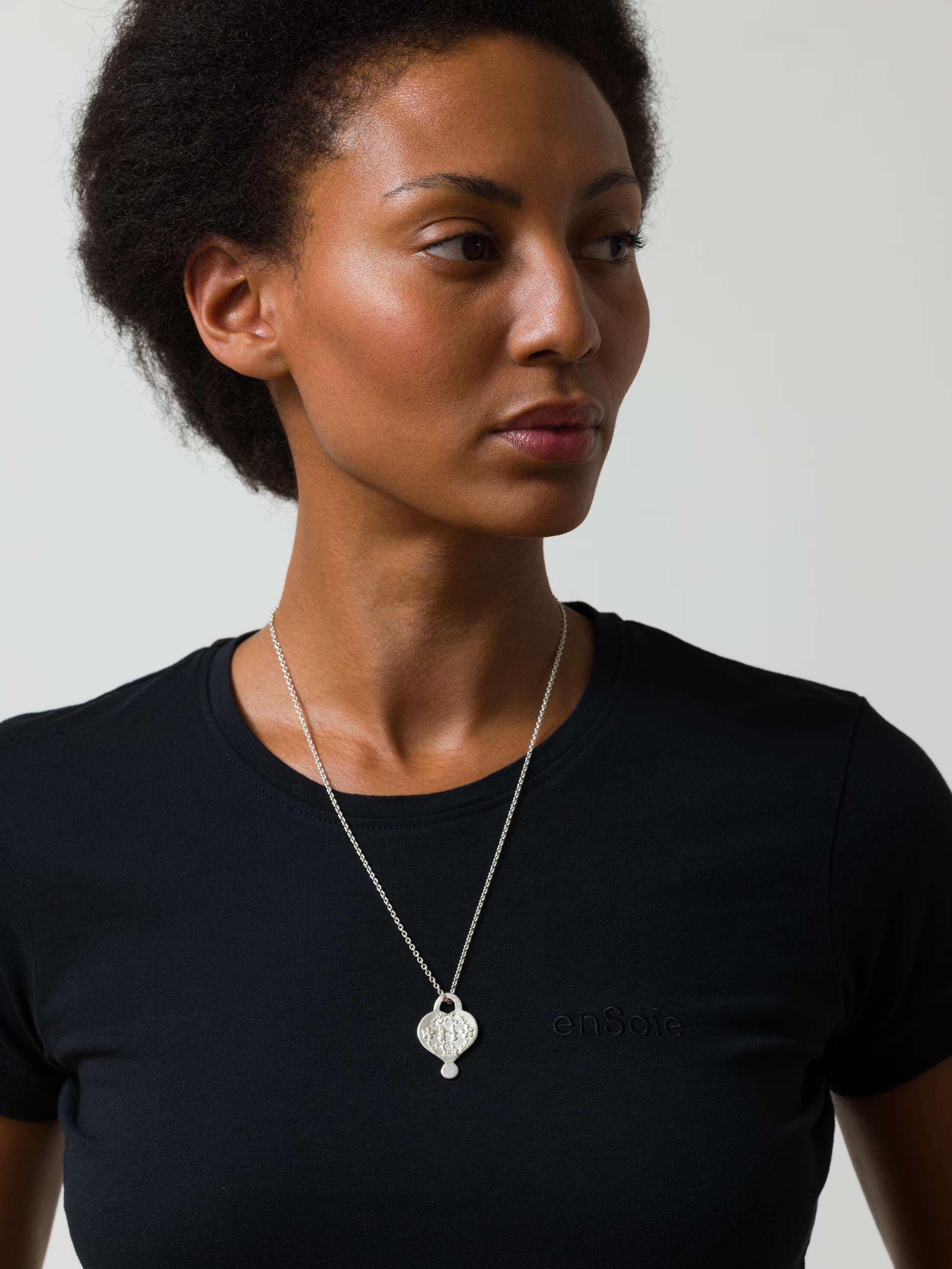 Signature heart necklace in sterling silver