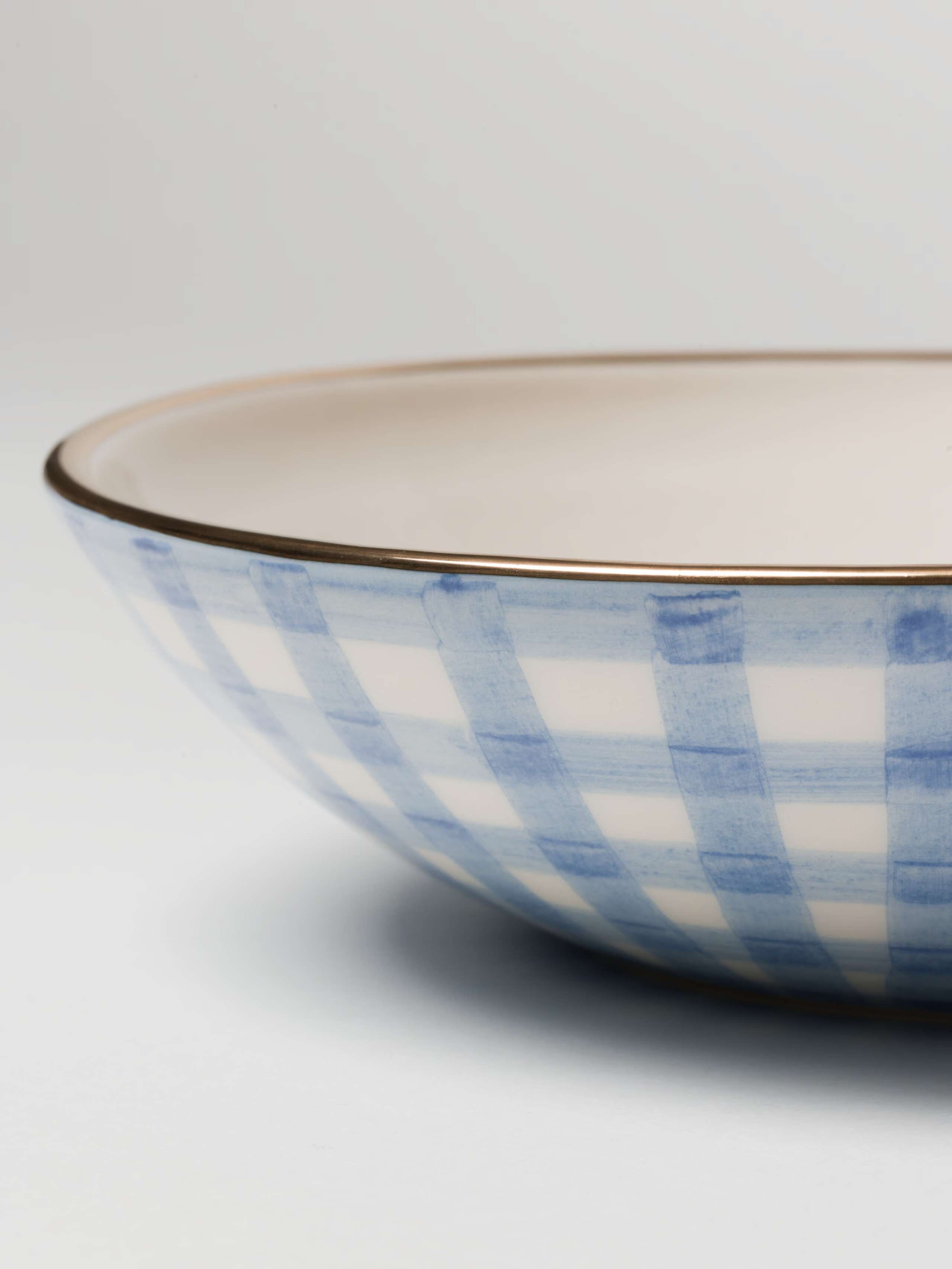 Beau Bowl close up of gold rim