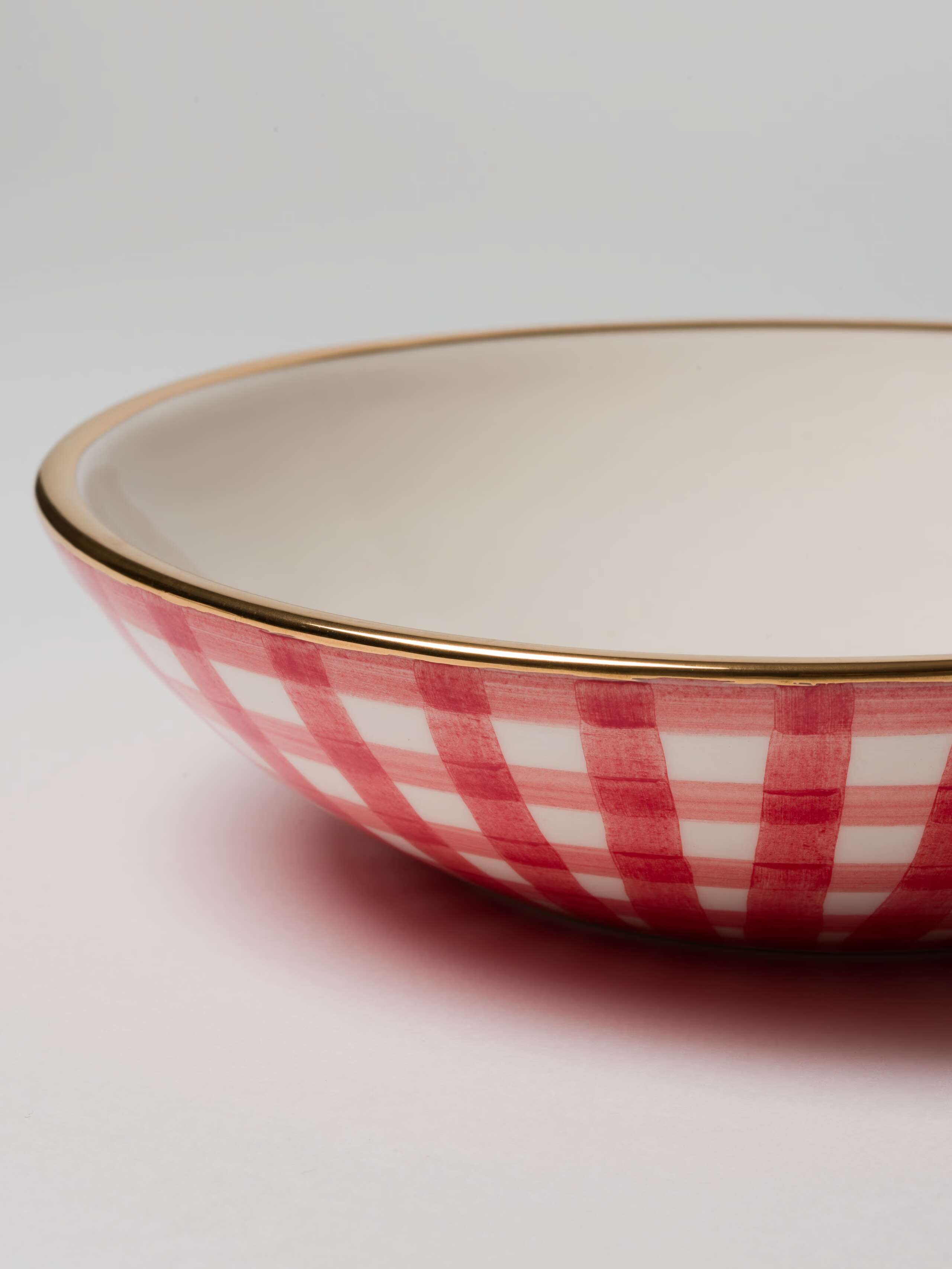 Beau Bowl close up of gold rim