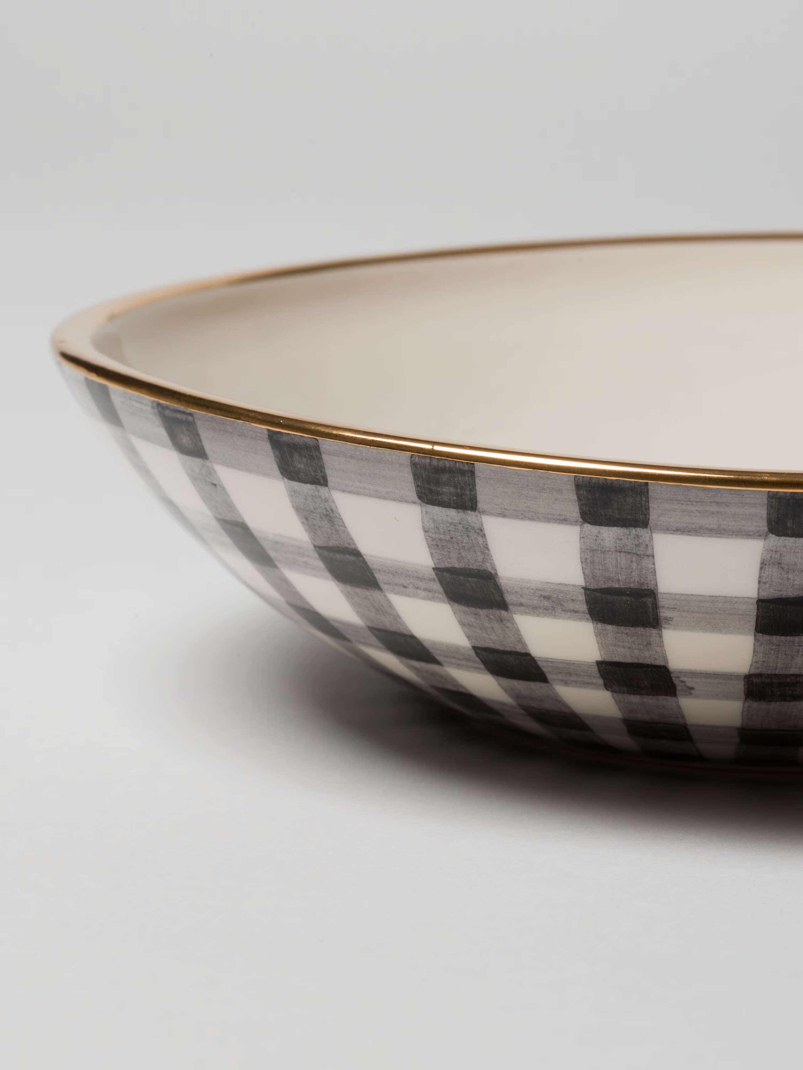 Beau Bowl close up of gold rim