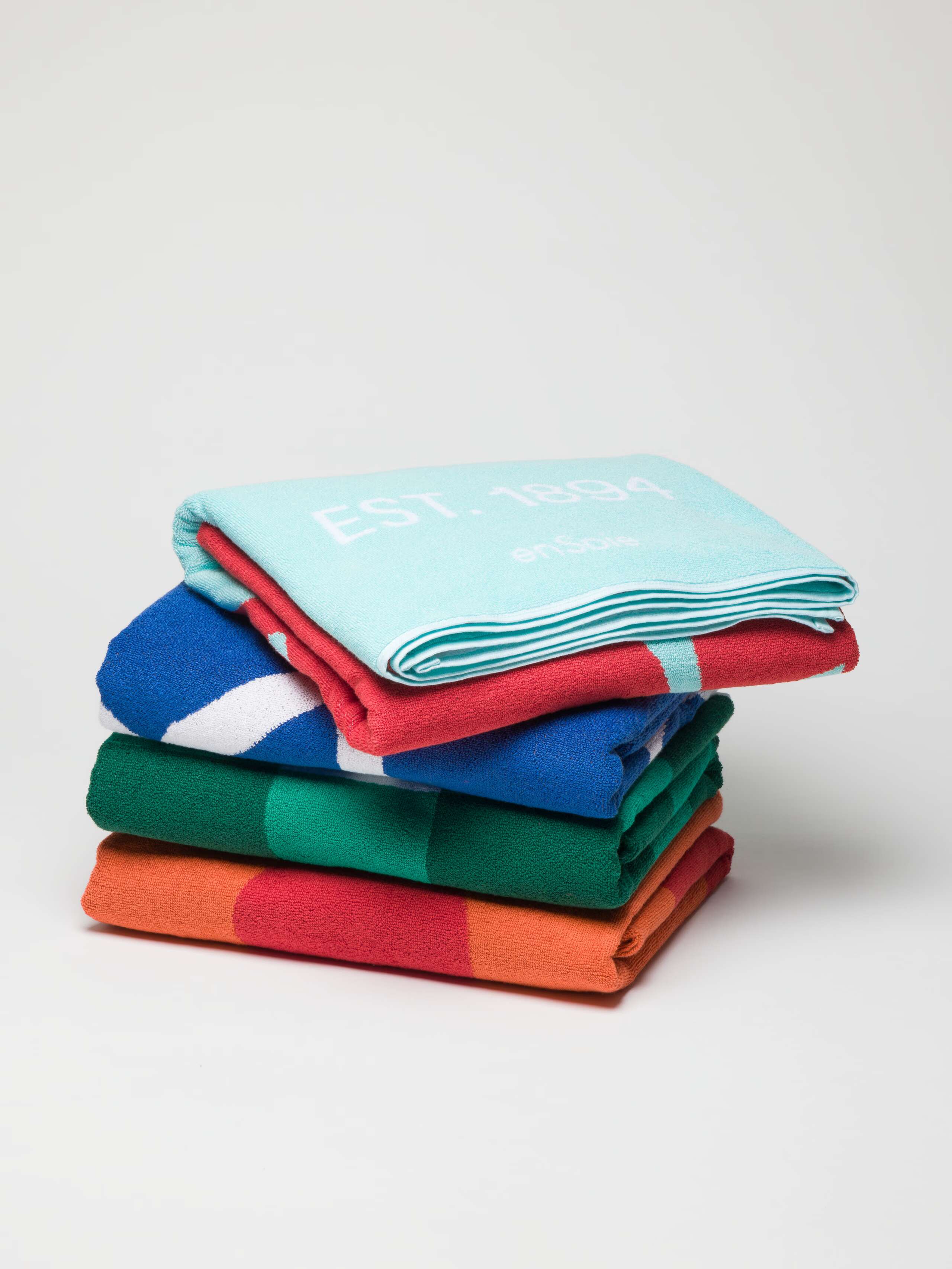 overview of terry beach towel collection