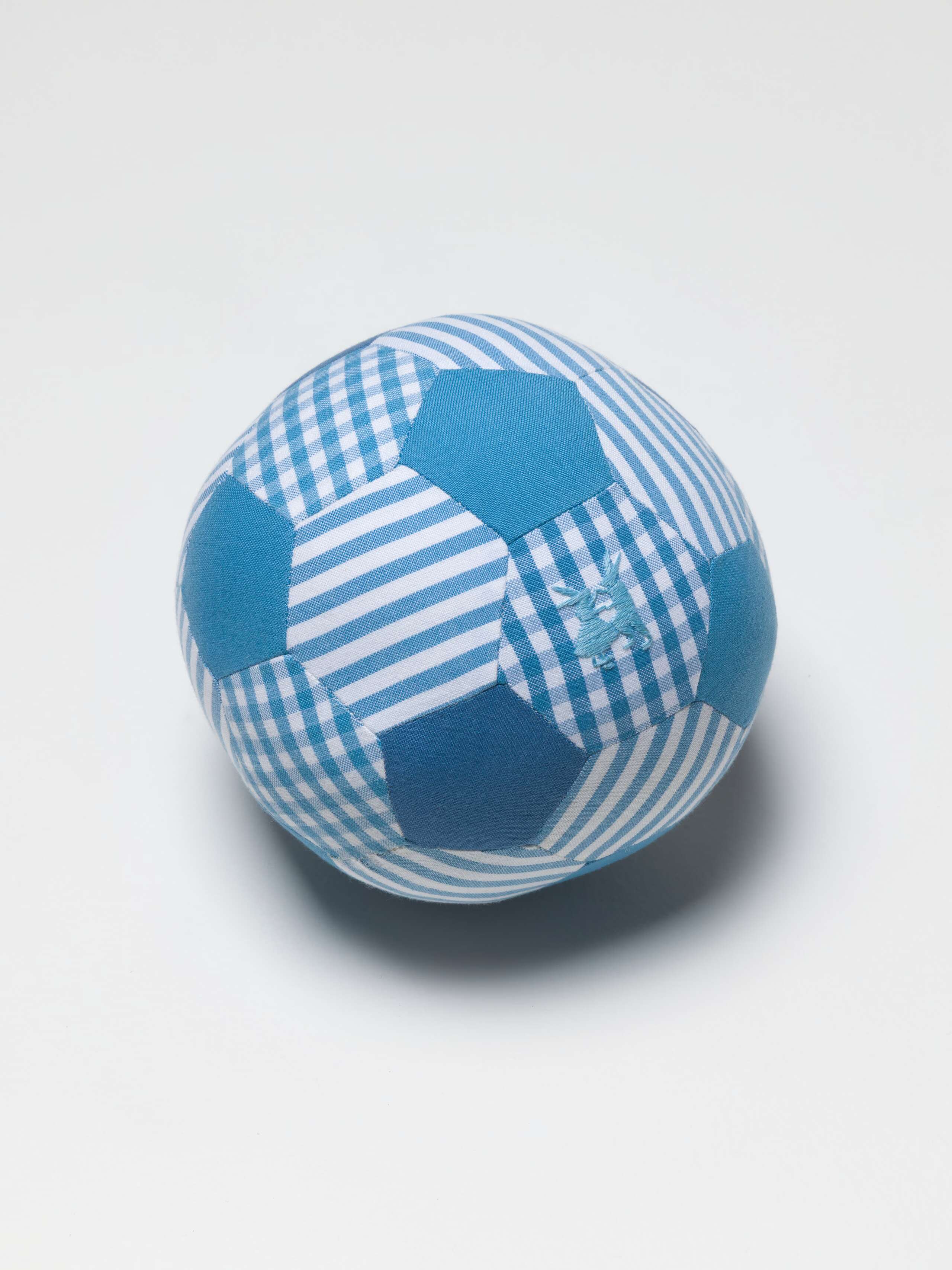 Football in cerulean blue