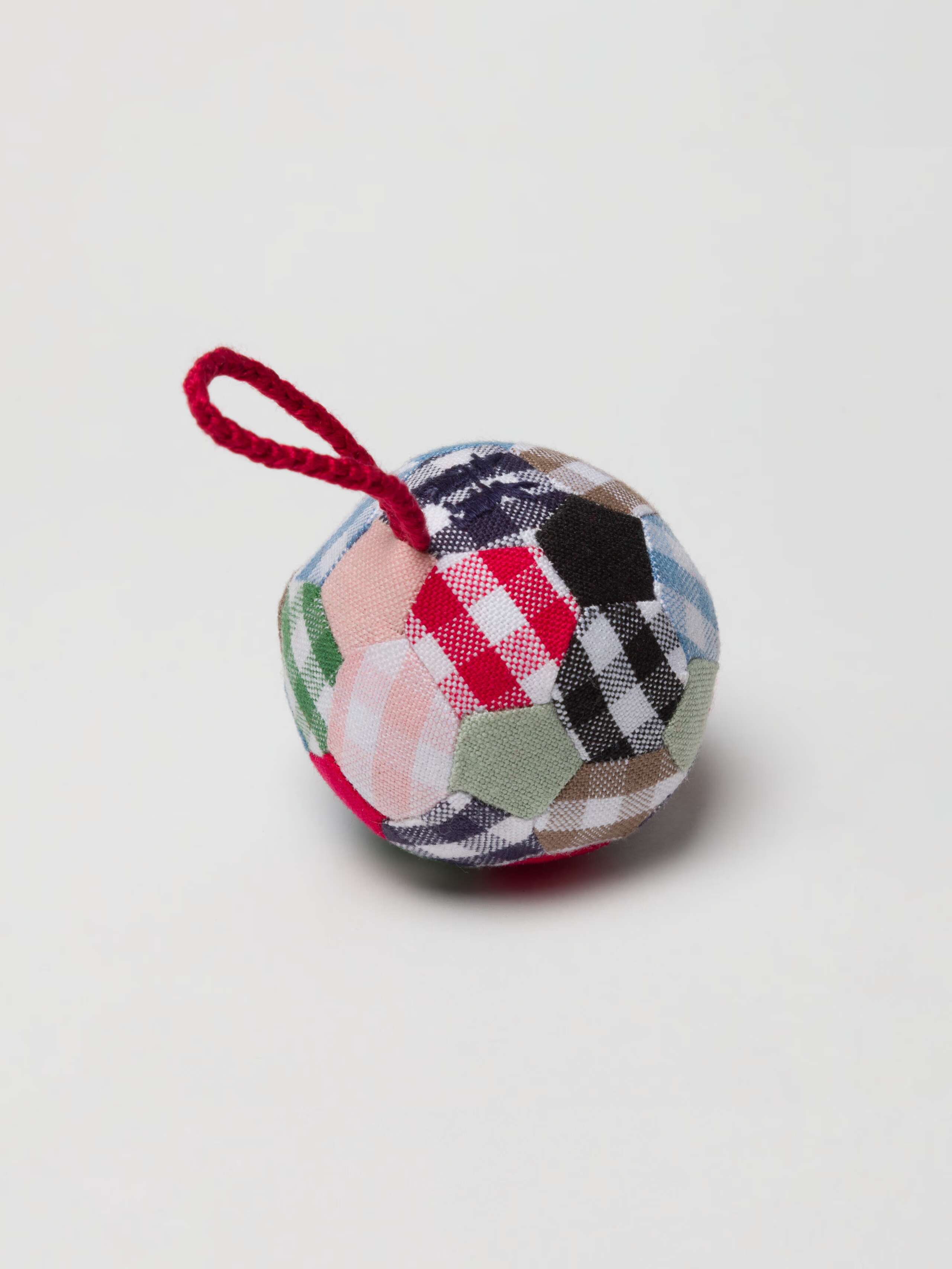 Fancy Football Charm, multicolour in cotton vichy
