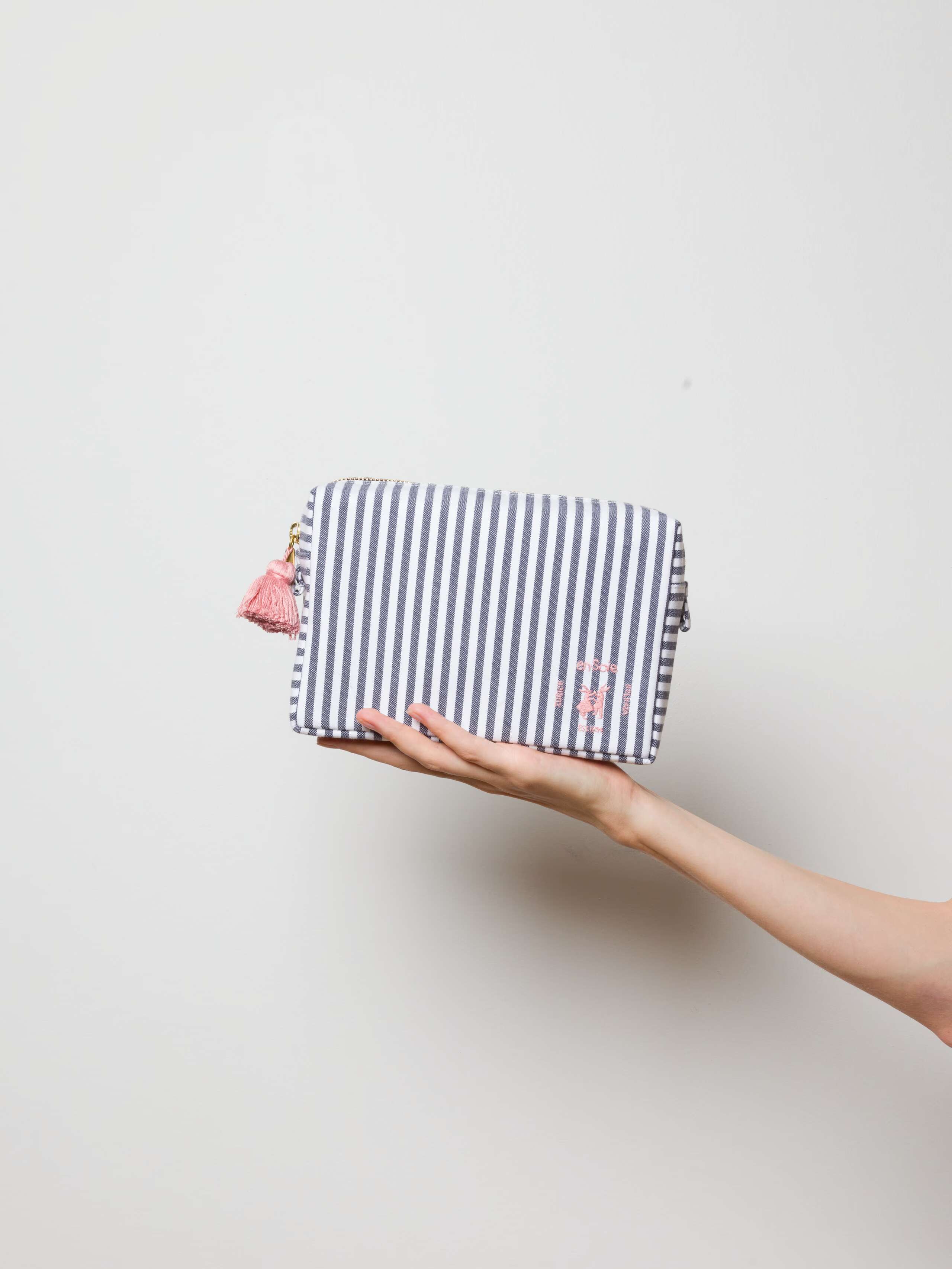 Tilda toiletry bag Zurich navy stripes, size small