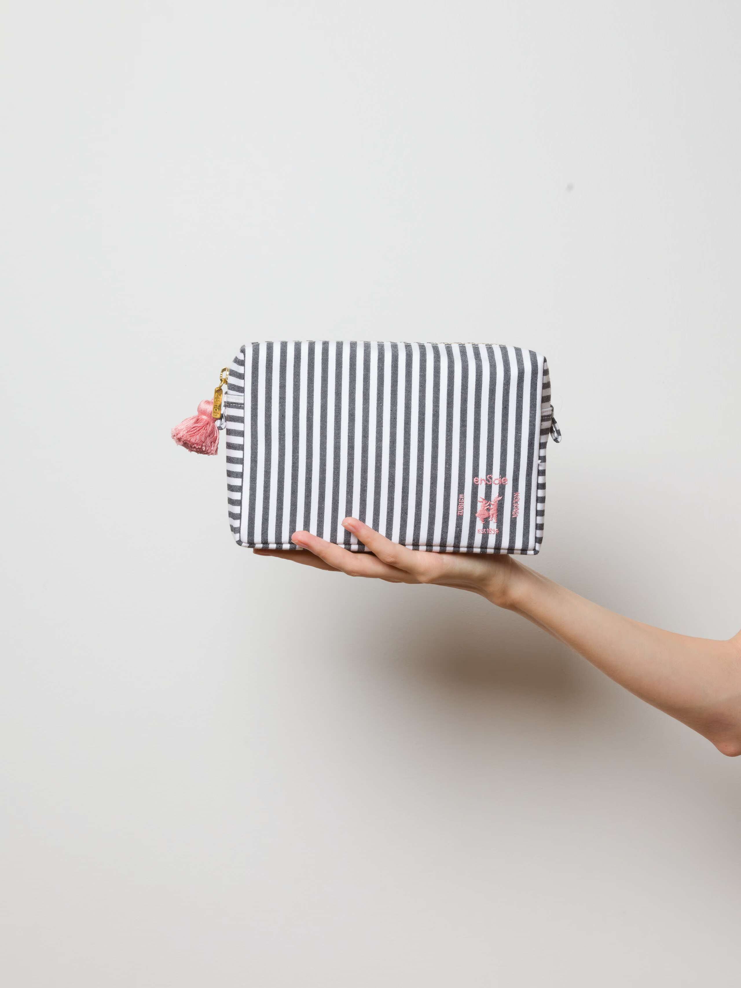 Tilda toiletry bag Zurich black stripes, size small