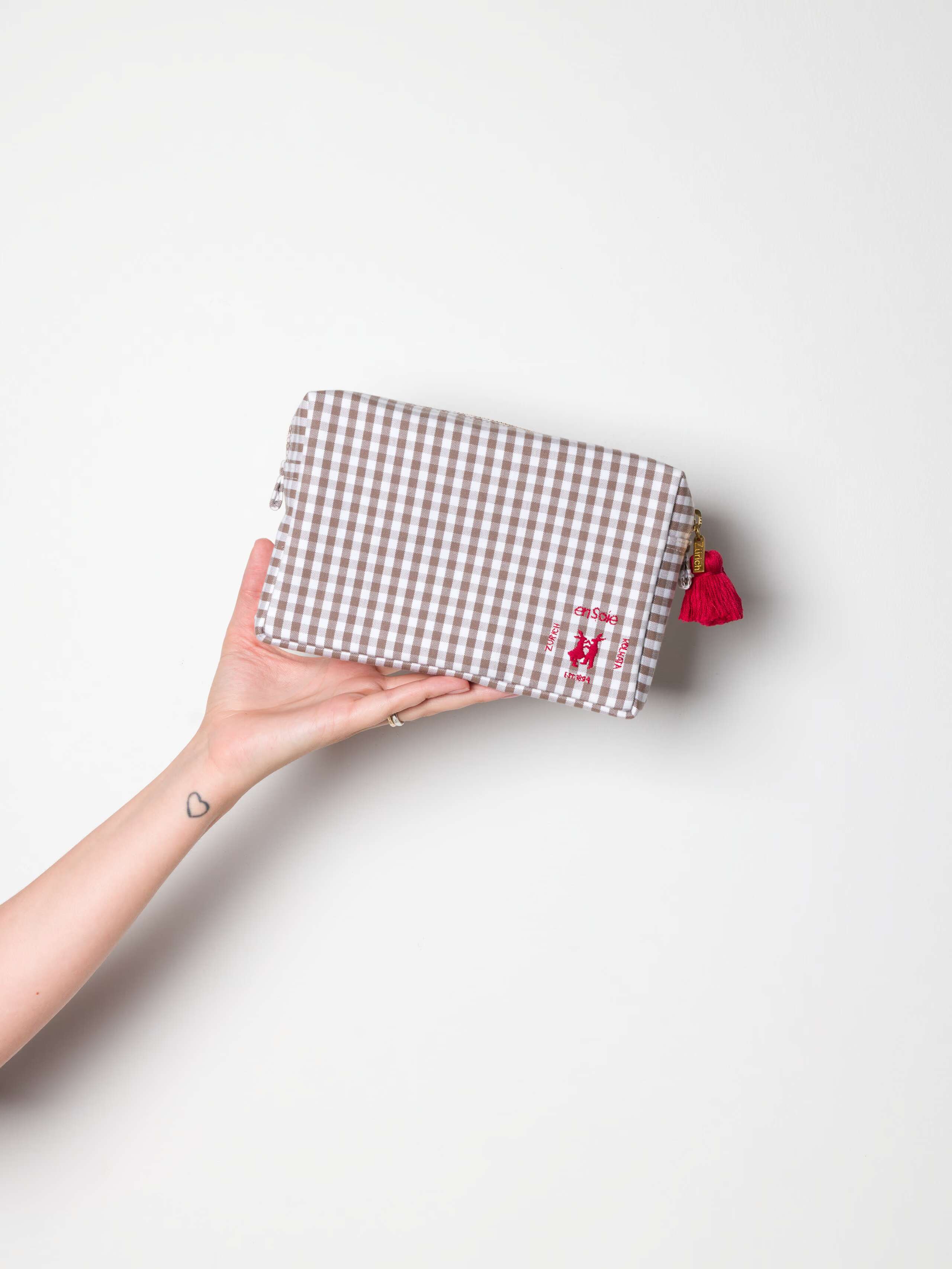 Tilda Toiletry bag small in moonrock vichy