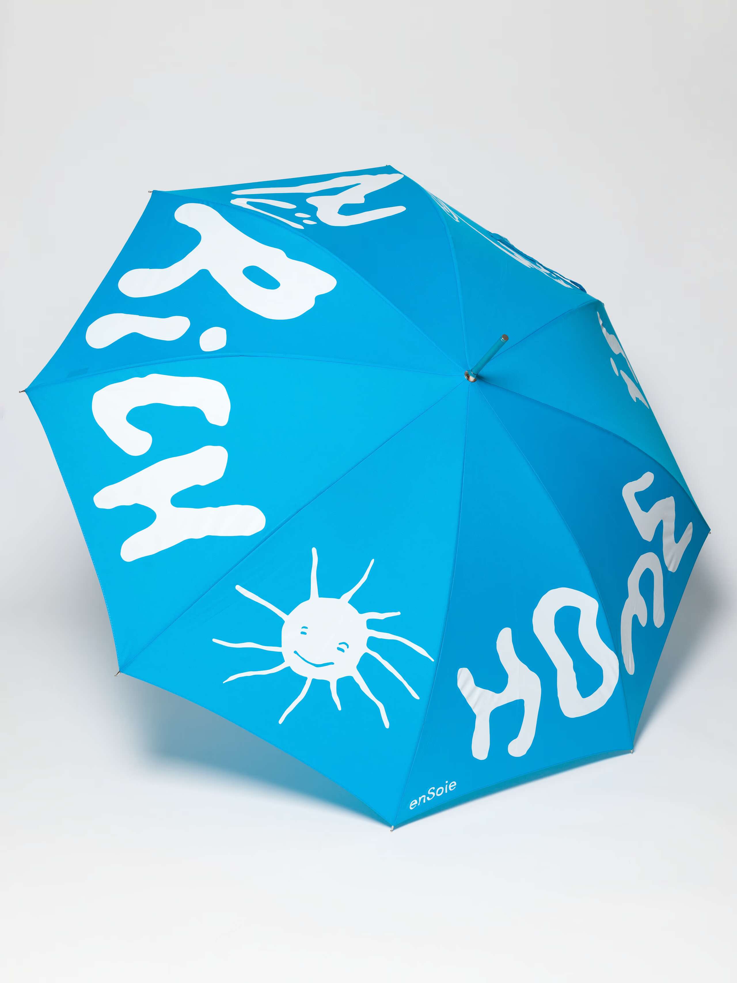 Picture of a blue umbrella