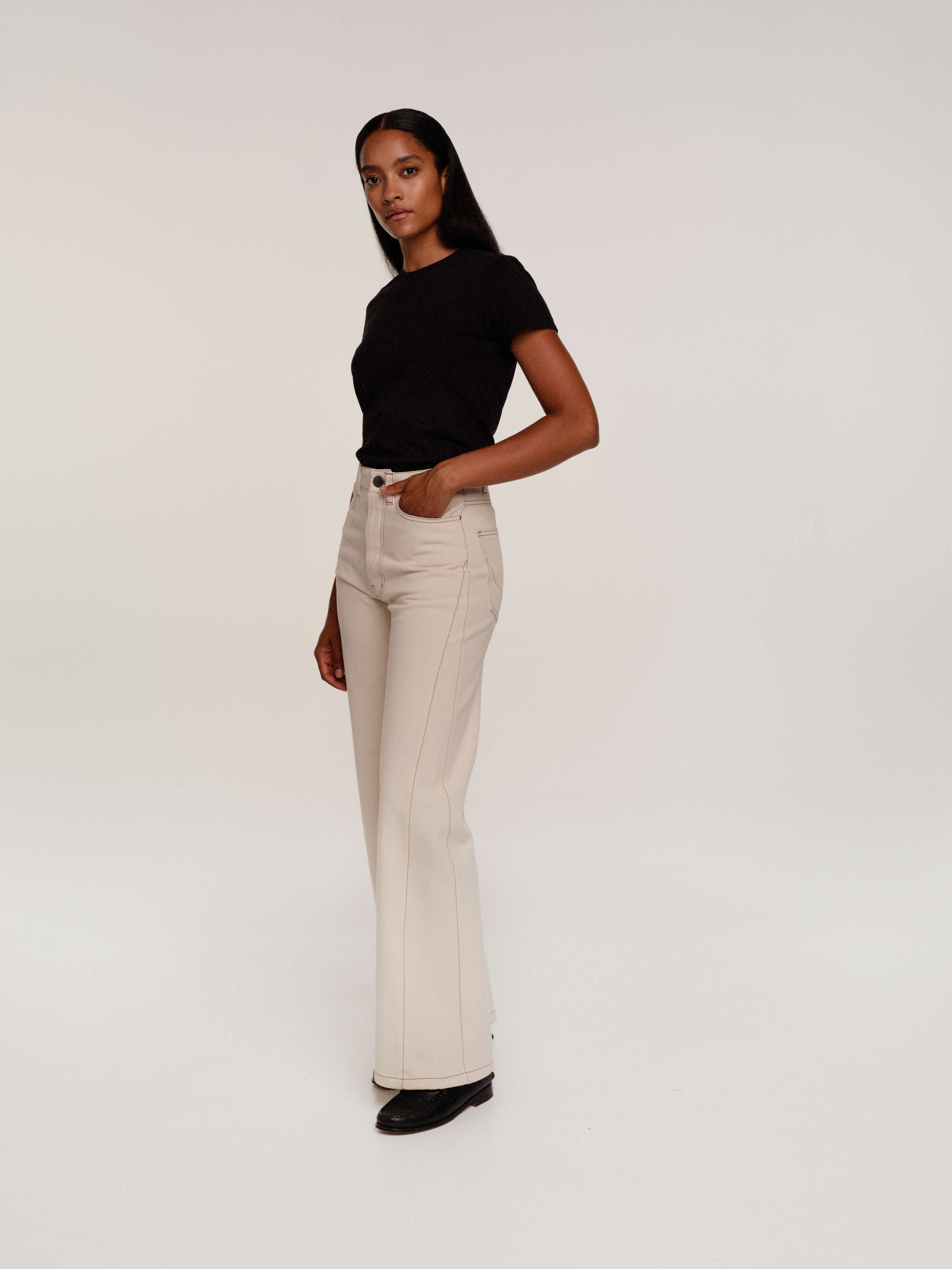 Sophie jeans in ecru denim
