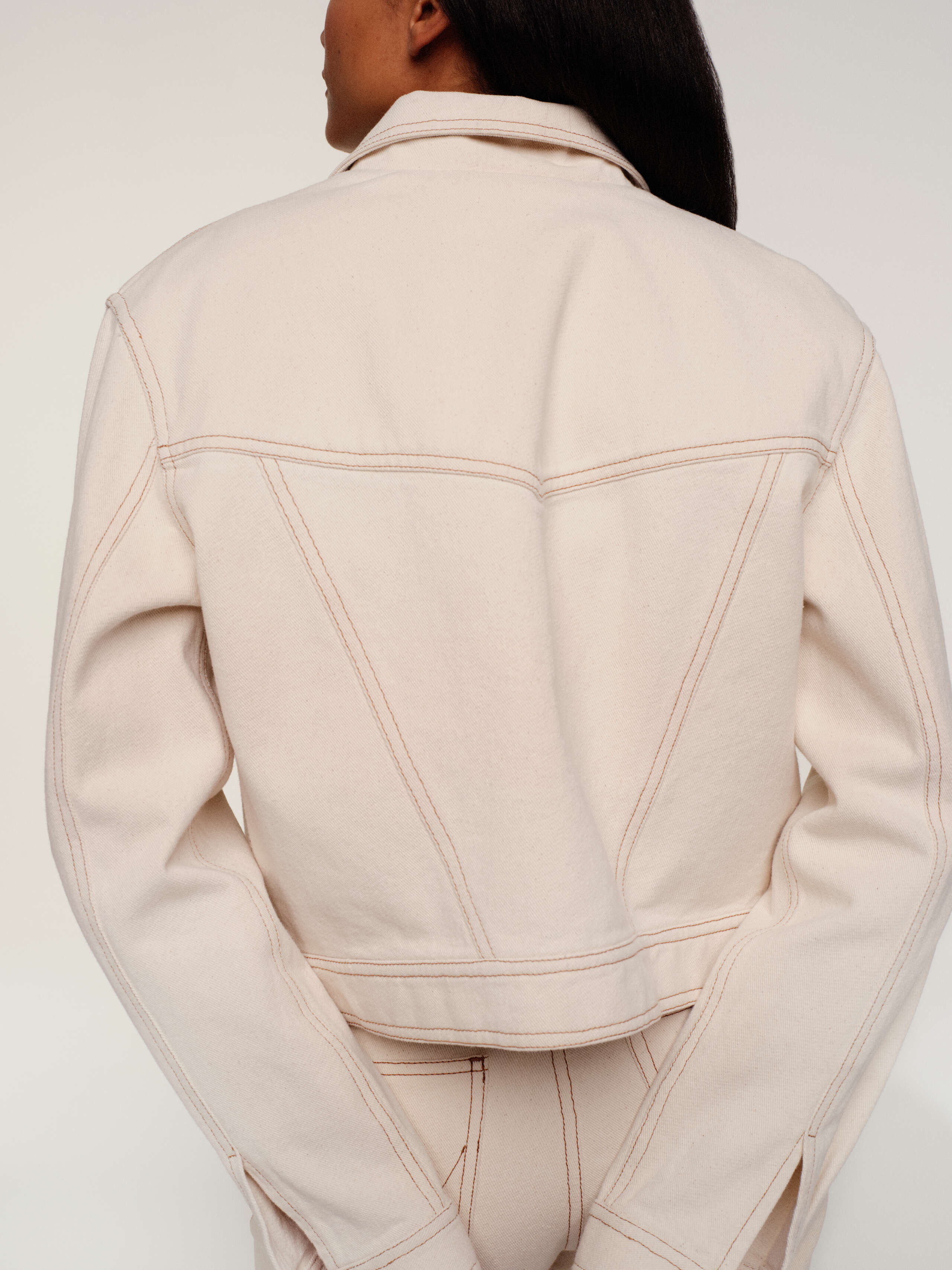 Jill denim jacket Ecru