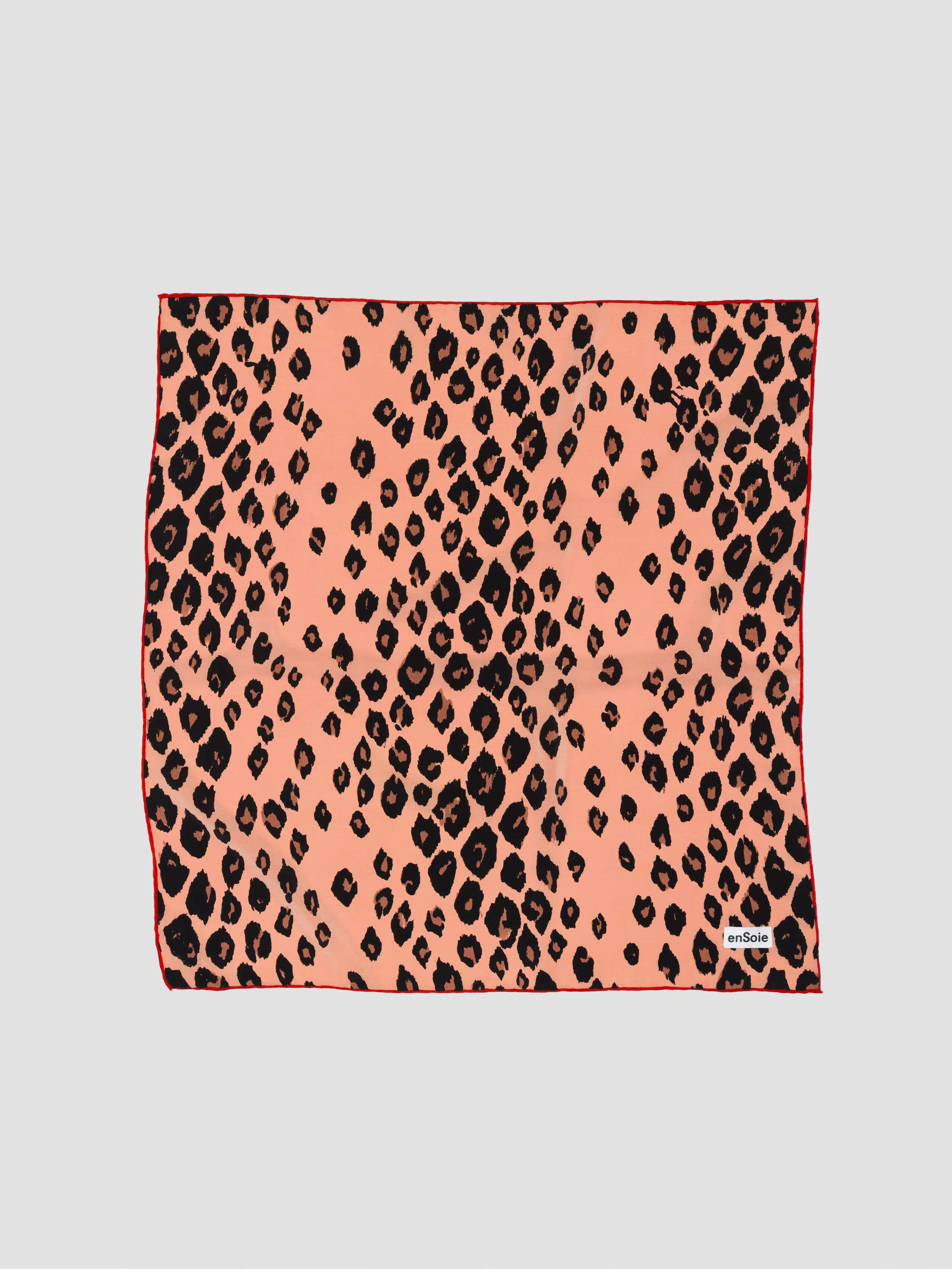 Leo Print silk carré 65