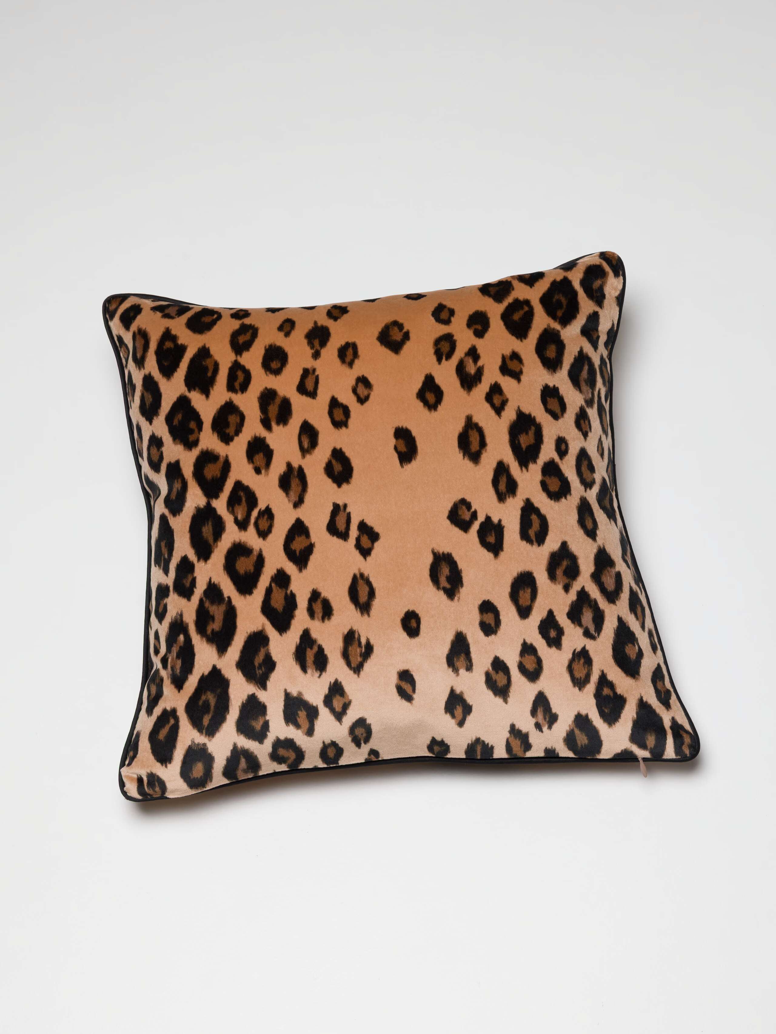 Leo print cushion cover