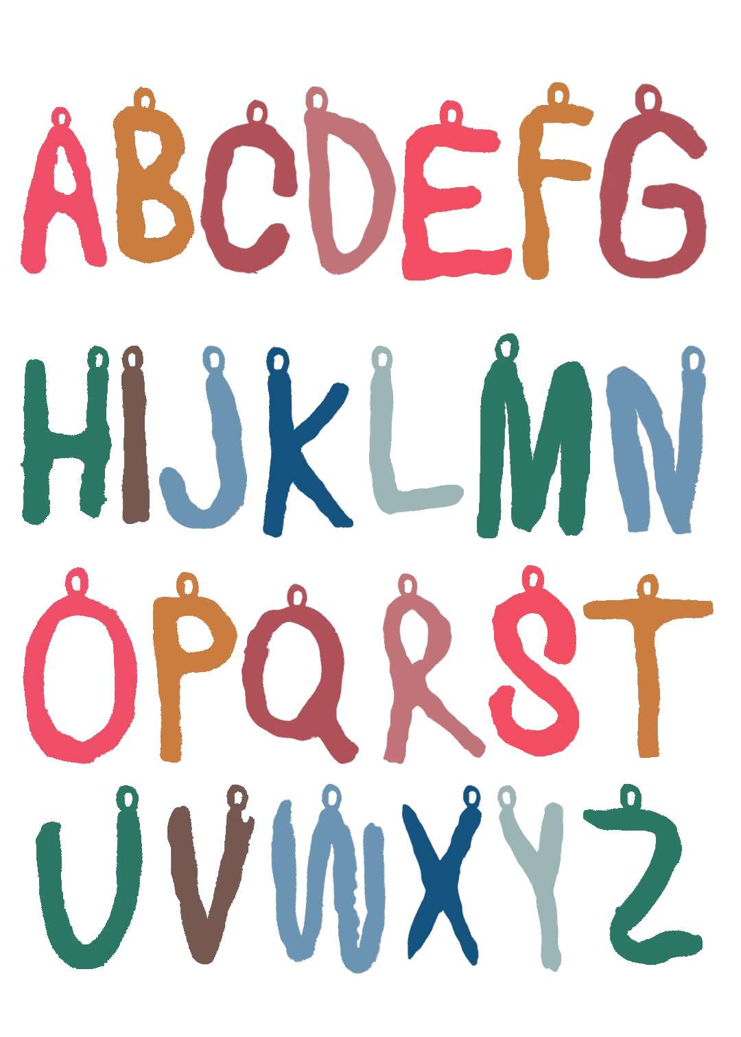 enSoie alphabet