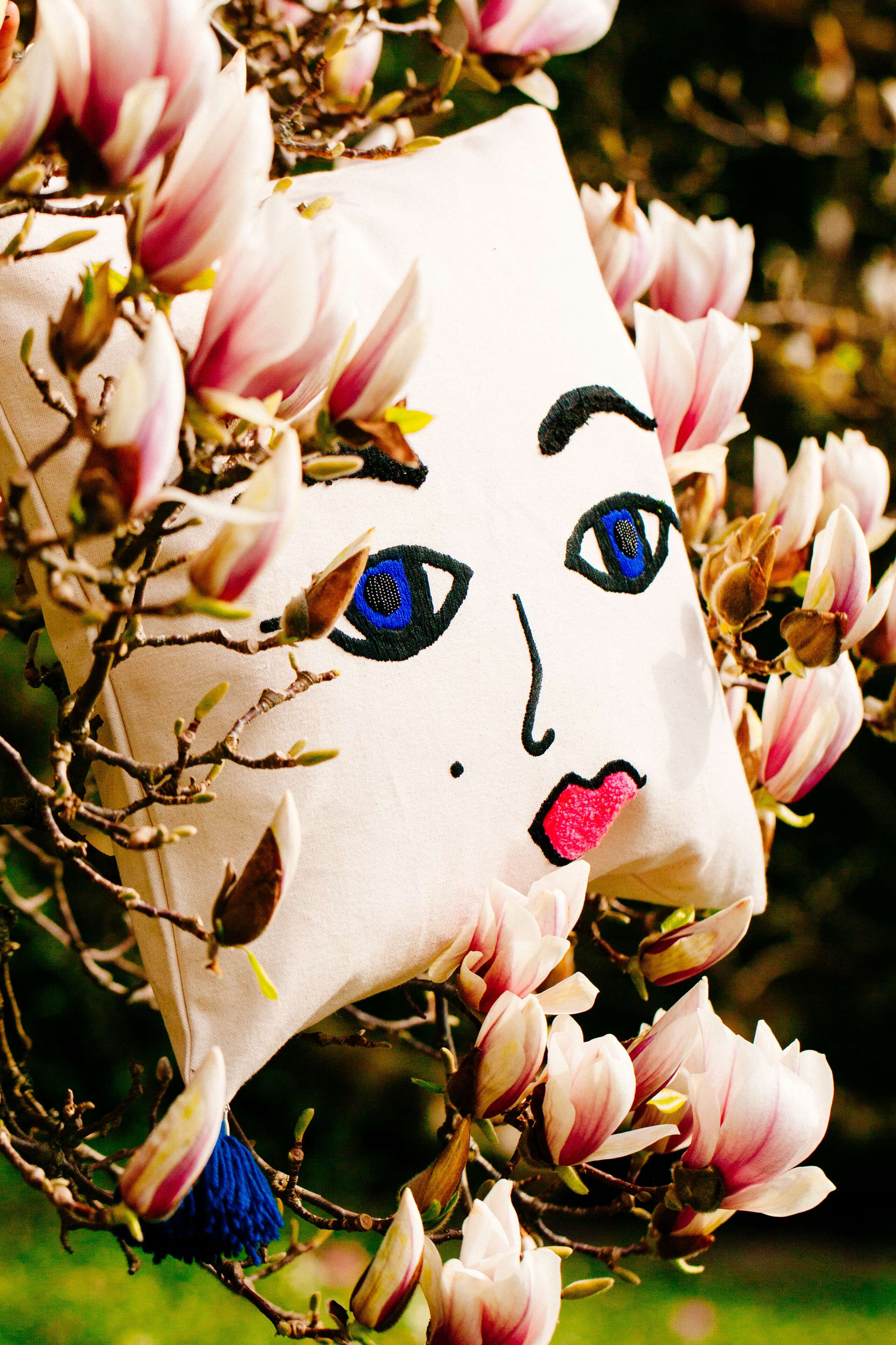 enSoie faces pillows