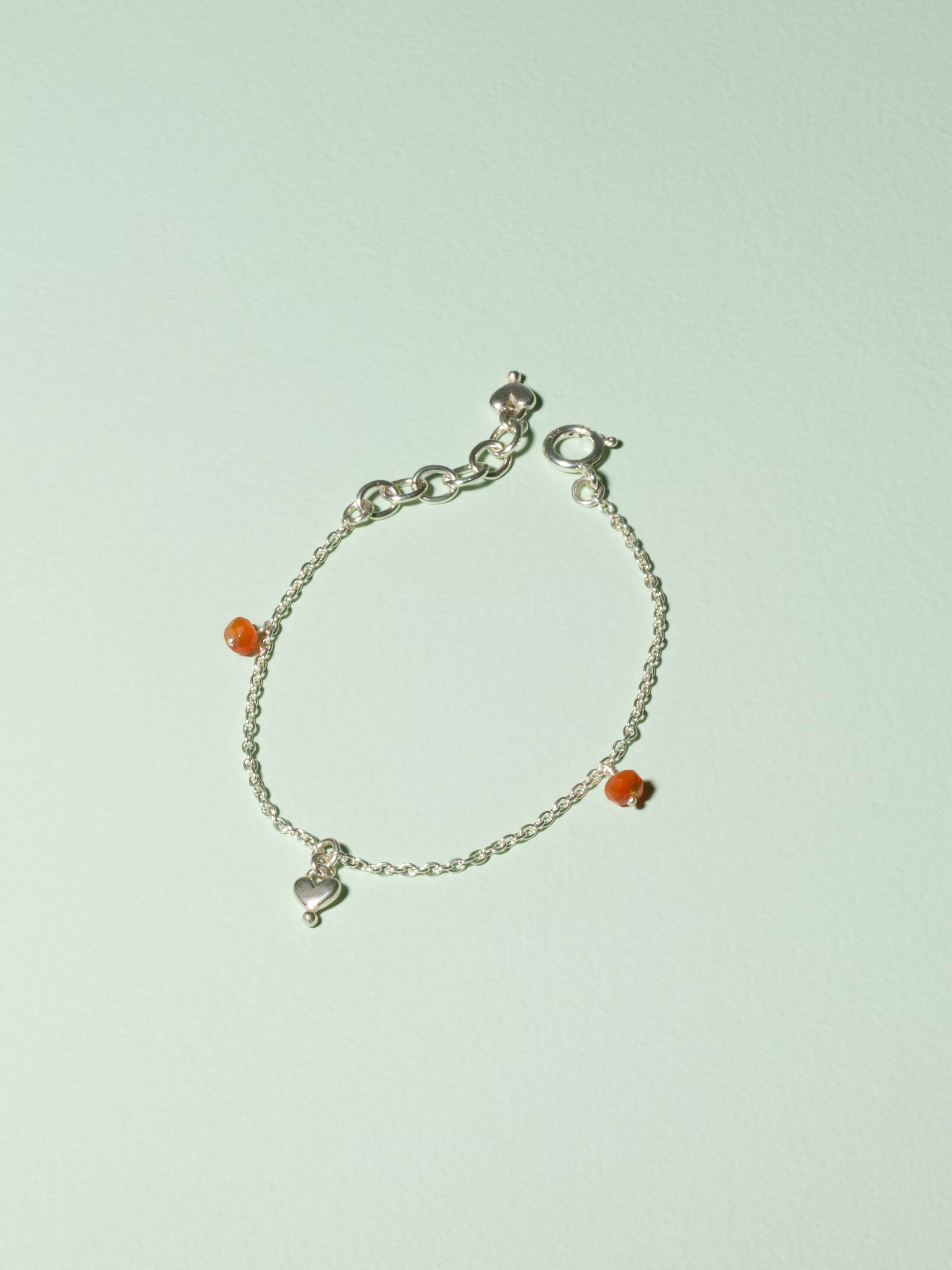 Zoe bracelet with carnelian stones