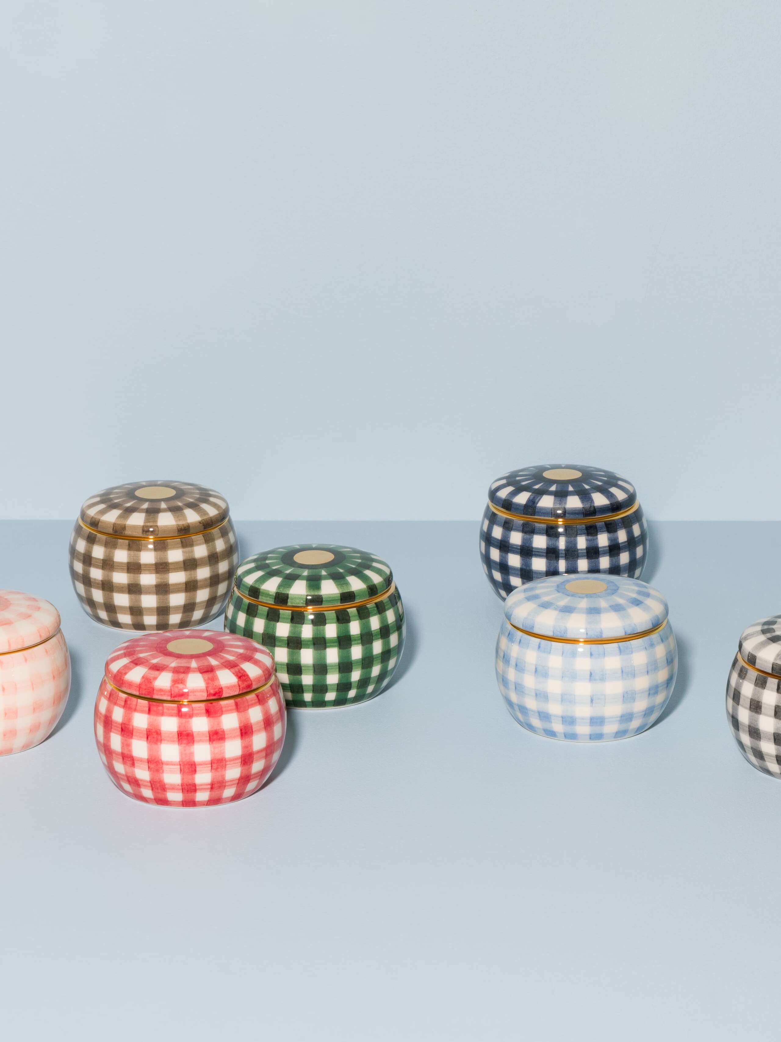 Sugar bowls vichy 