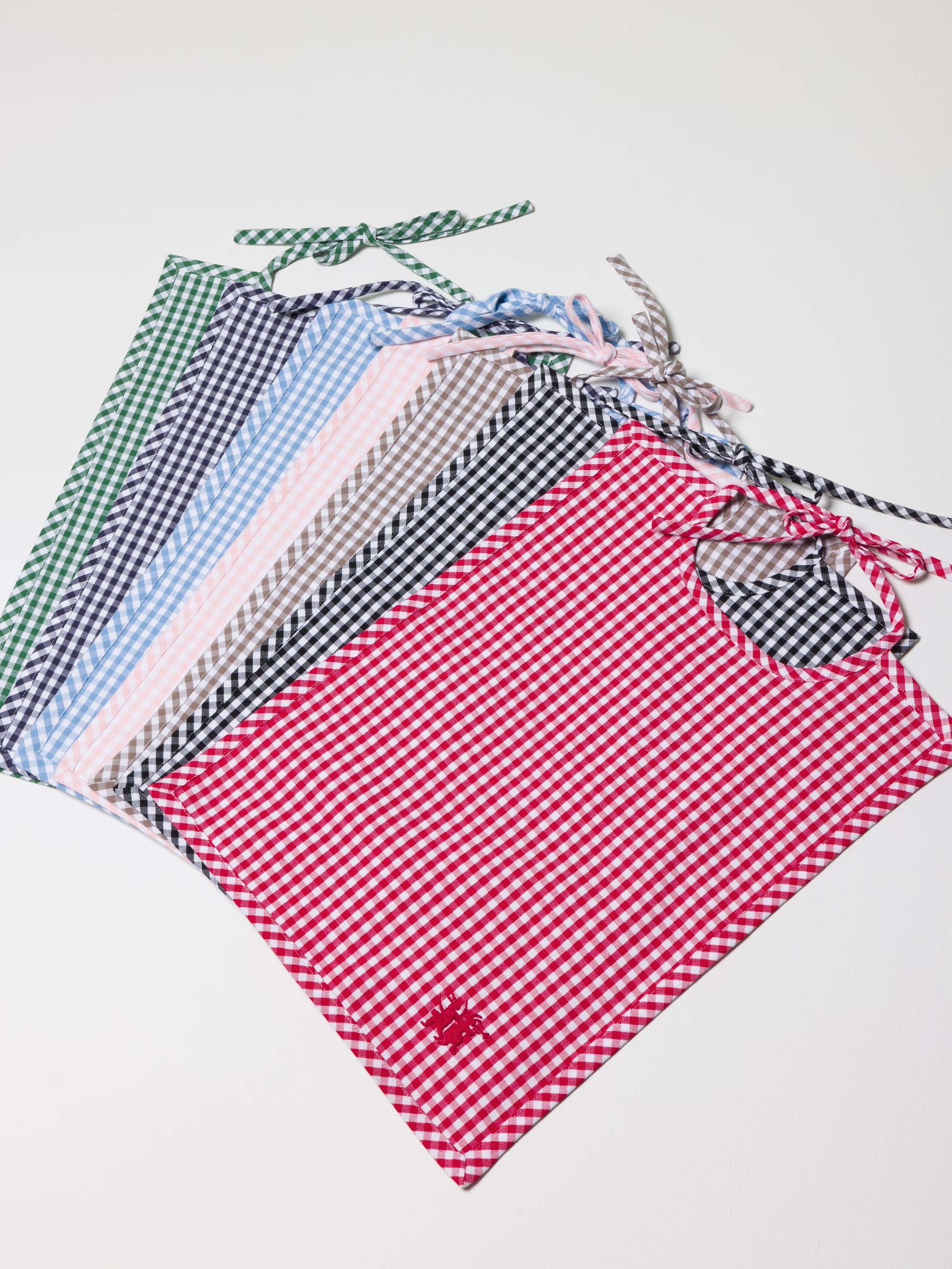 Vichy cotton baby bib seven colours