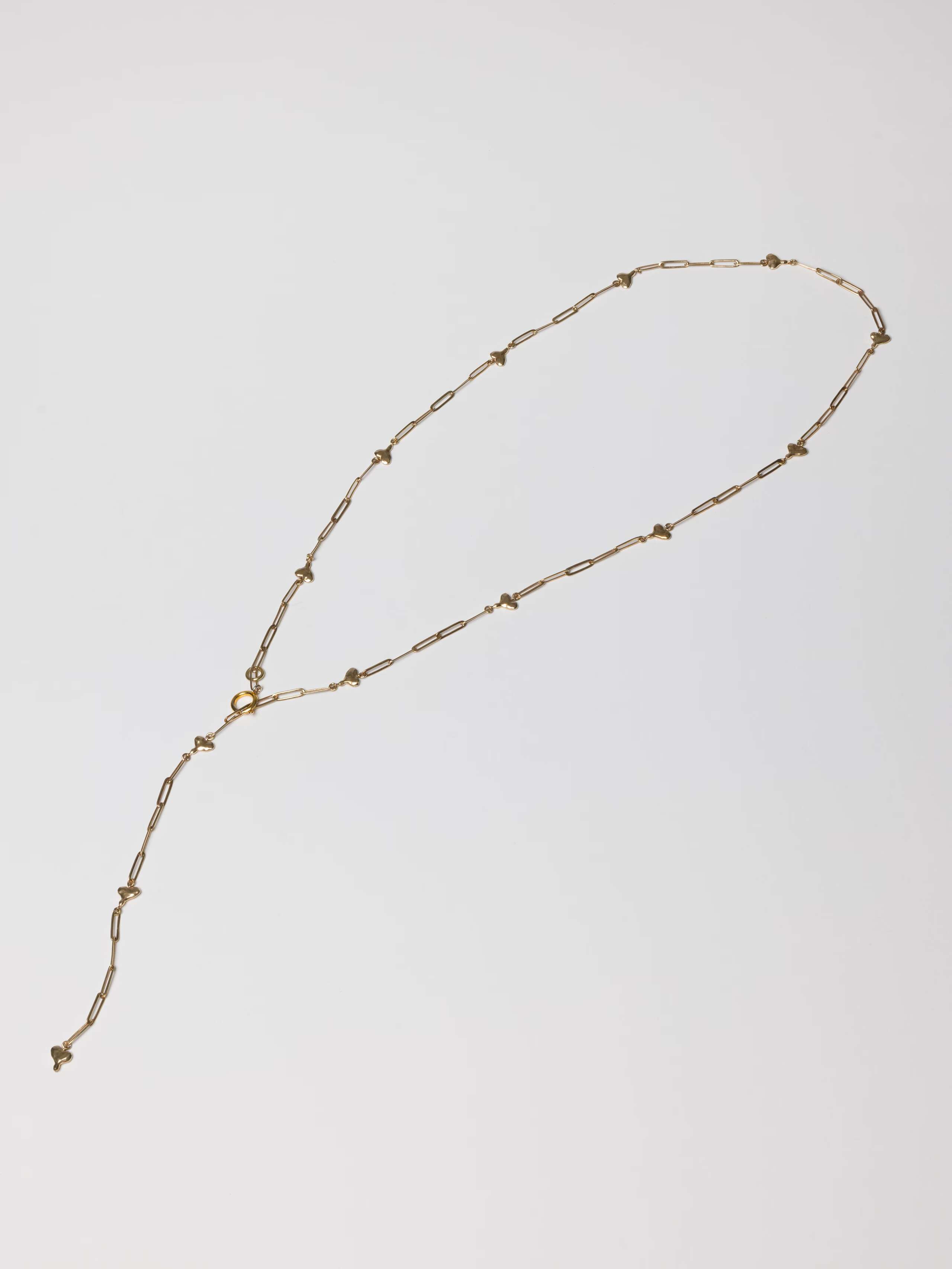 Brass chain belt Alicia Heart
