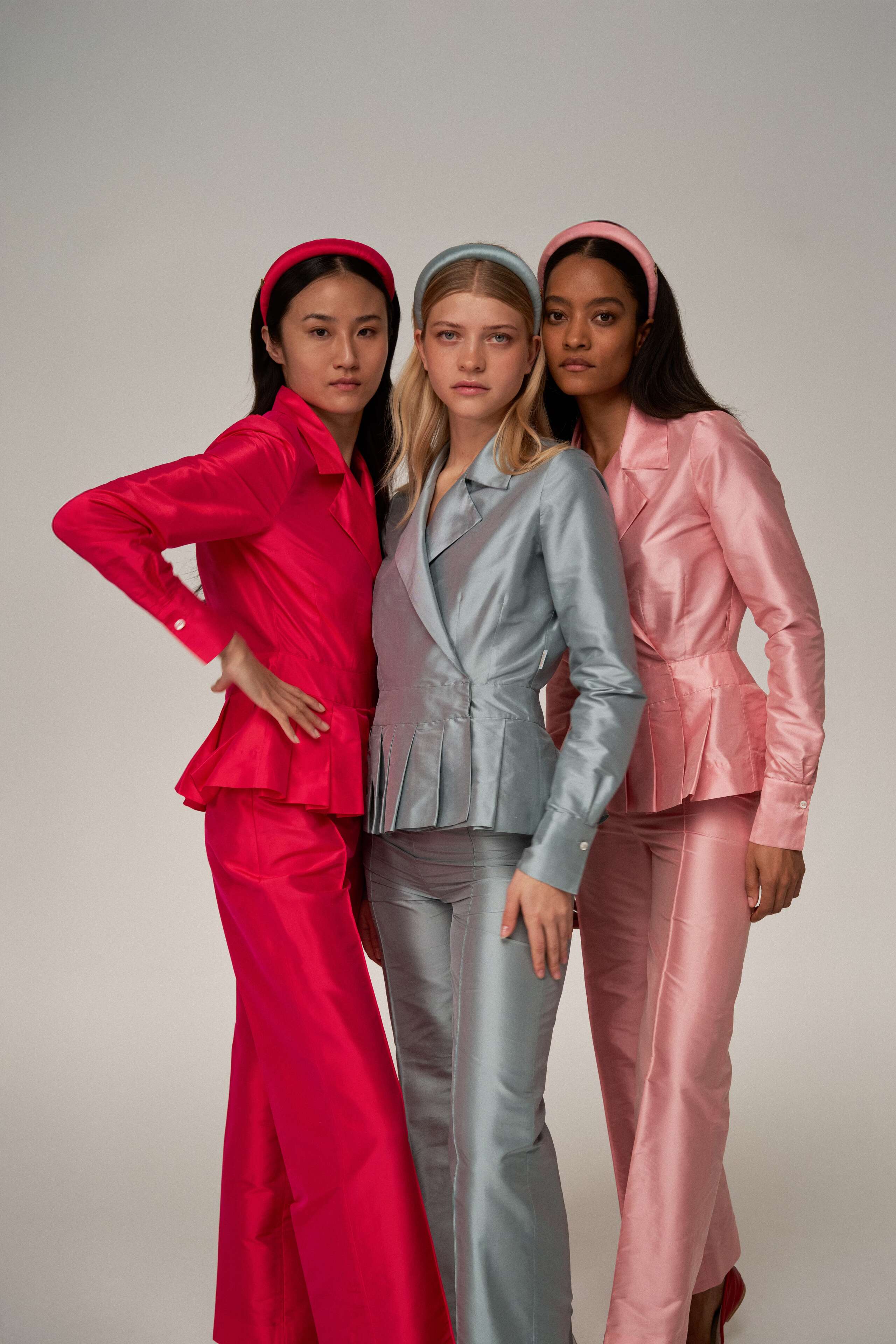 Essentials Collection trousers in three colours doupion