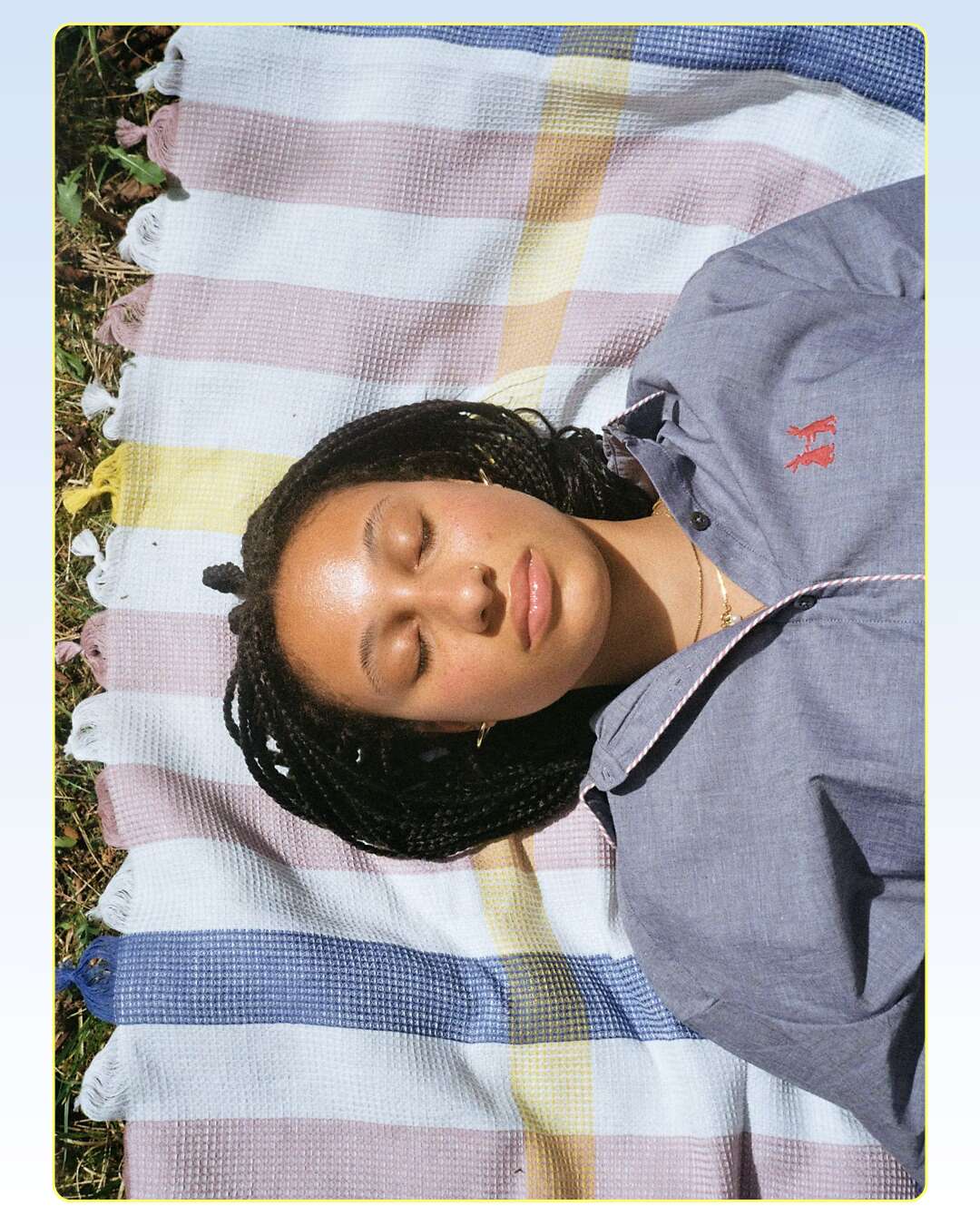 Picture of a women sun bathing