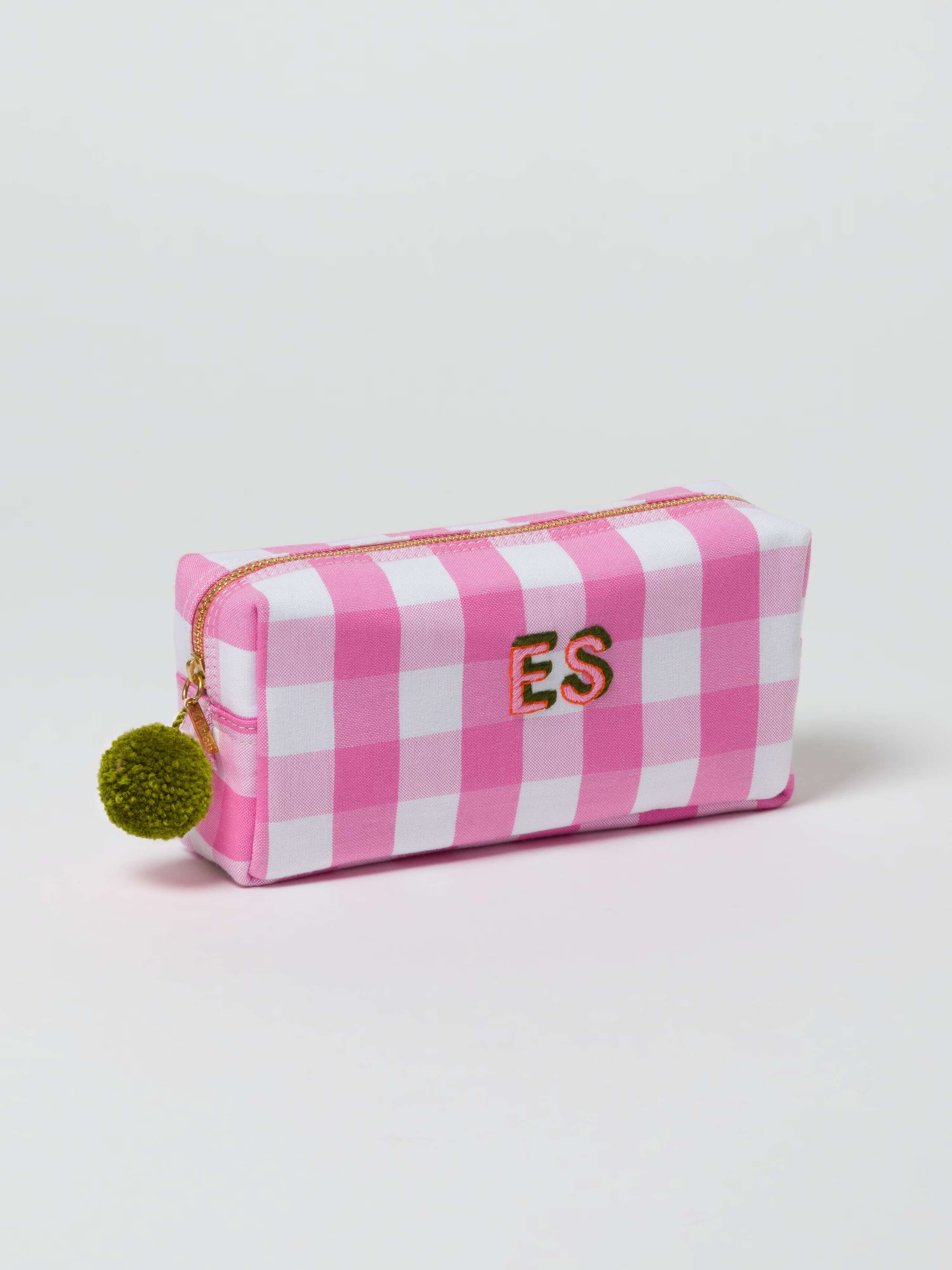 Personalised Linda toiletry case in Rose Garden