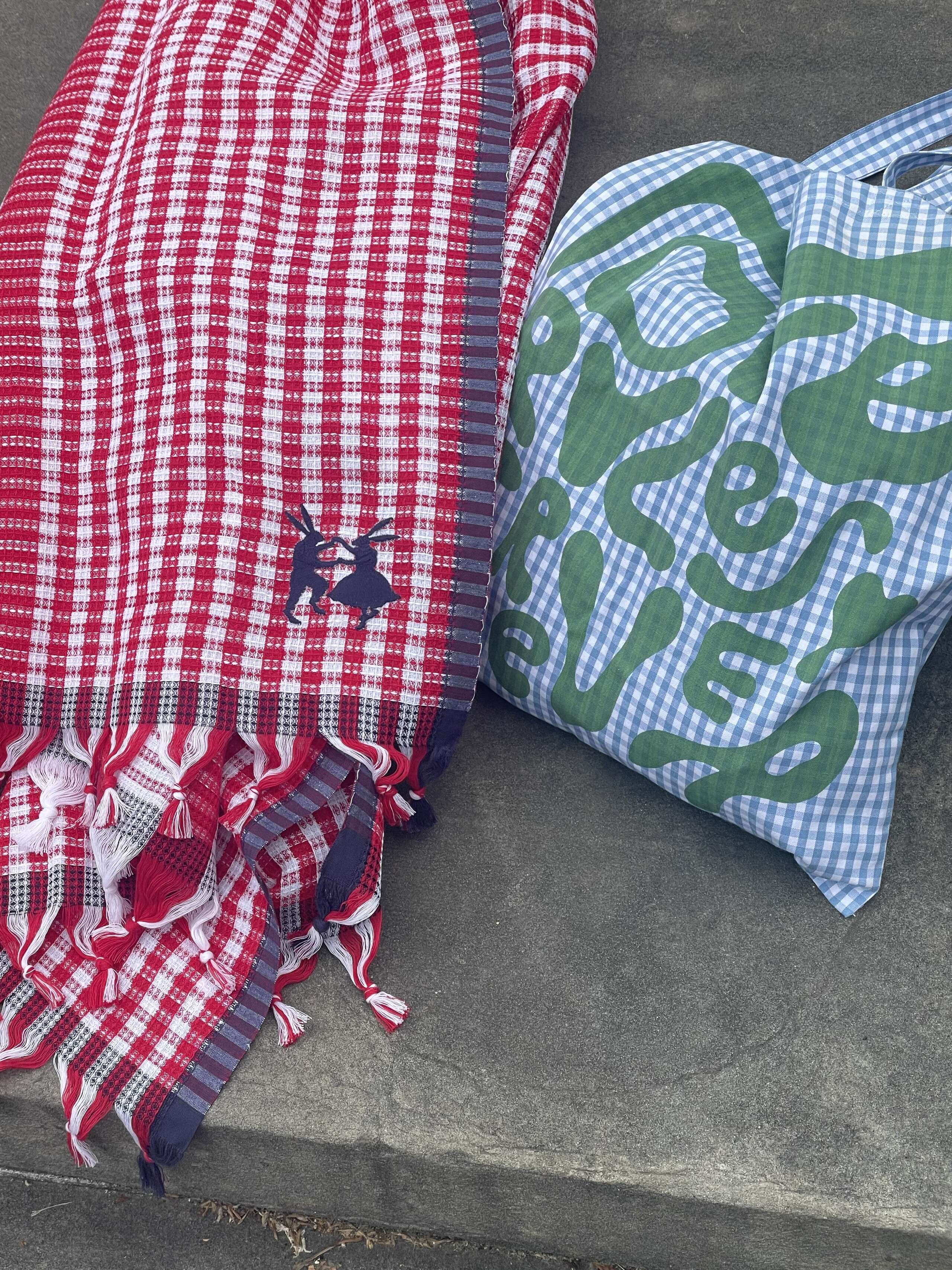 dobby towel and carry all bag