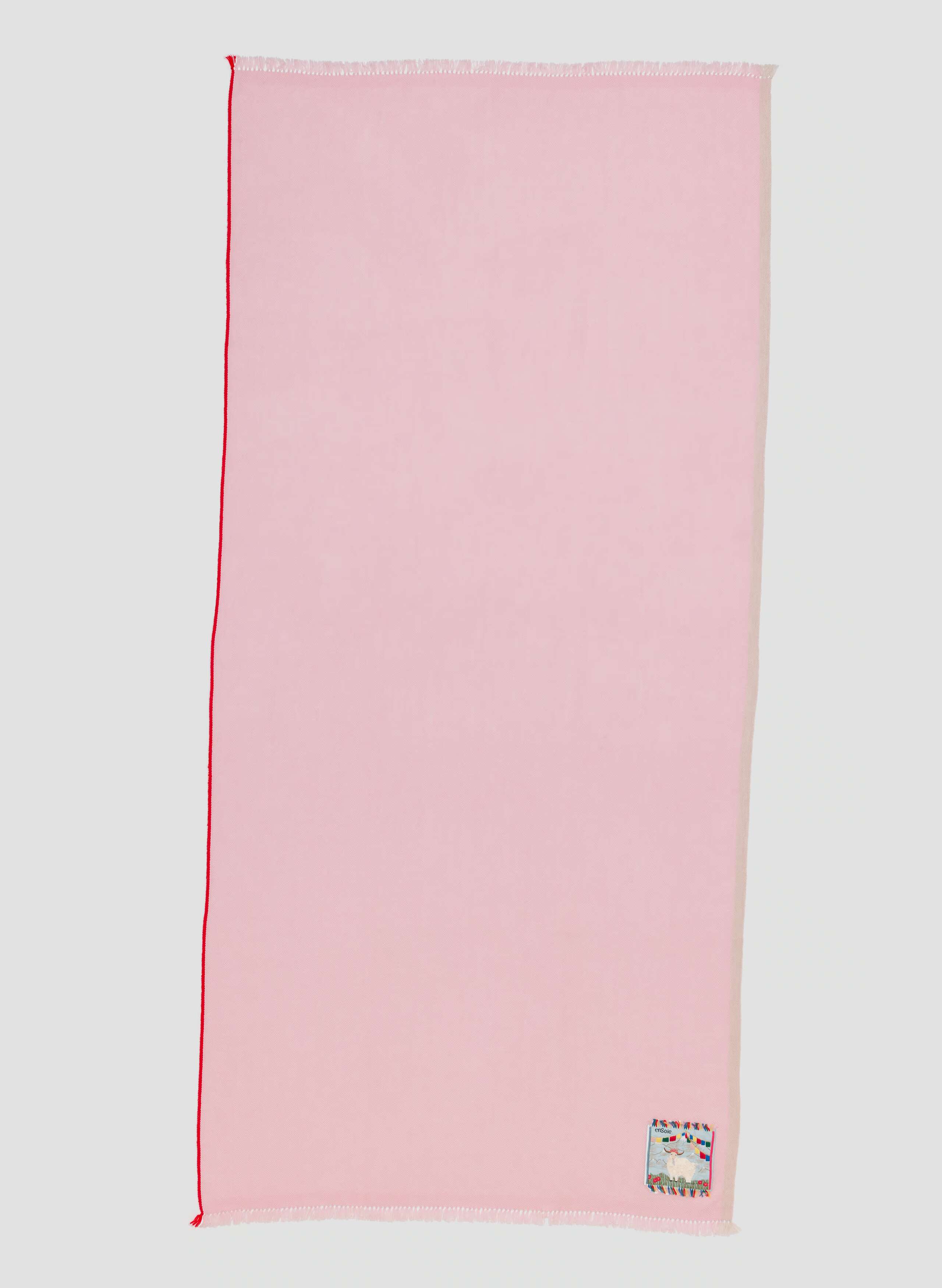 Lui scarf in fleur rose